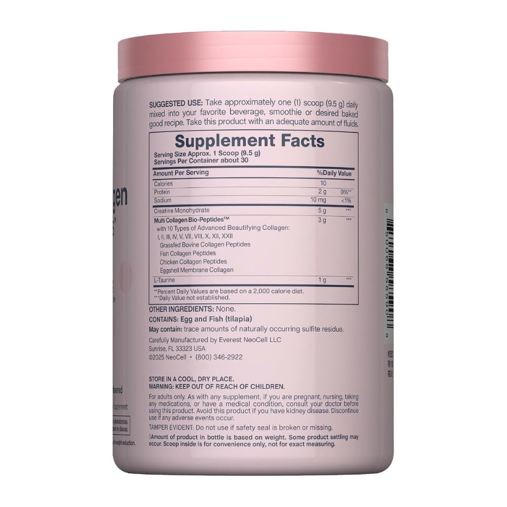 Creatina monohidratada + Multi Colágeno Bio-Péptido Protein + L-Taurine - Sin sabor 30 servicios