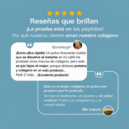 Colágeno Bio-Péptidos (hidrolizado) Grassfed de Absorción Superior 20 gr. + Proteína 18 gr. | Polvo sin sabor