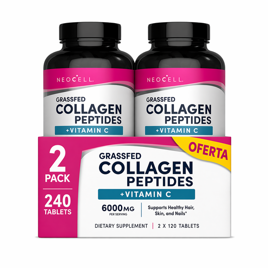 Pack 2 x Colágeno Péptidos hidrolizado + Vitamina C 6.000 mg | Tabletas