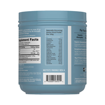 Colágeno Bio-Péptidos (hidrolizado) Grassfed de Absorción Superior 20 gr. + Proteína 18 gr. | Polvo sin sabor