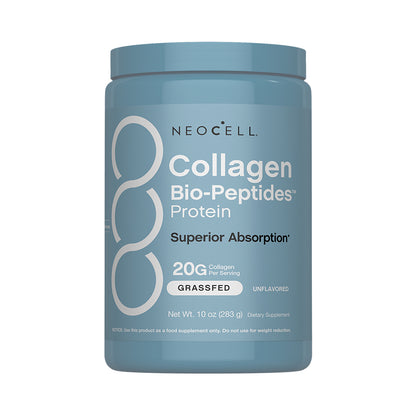 Colágeno Bio-Péptidos (hidrolizado) Grassfed de Absorción Superior 20 gr. + Proteína 18 gr. | Polvo sin sabor