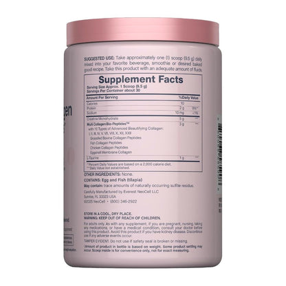 Creatina monohidratada + Multi Colágeno Bio-Péptido Protein + L-Taurine - Sin sabor 30 servicios